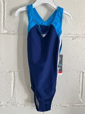 Speedo Girls' One-Piece Swimsuit- Size 8